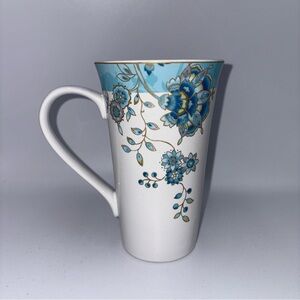 222 Fifth Ave Tall 16-oz Latte/Coffee/Tea Mug Bloomington Pattern Large Handle